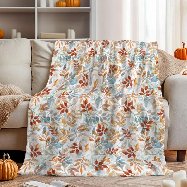 Autumn Leaves Throw Blanket - Image 4