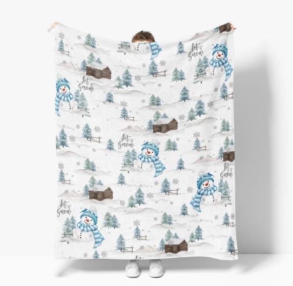Snowman Winter Wonderland Throw Blanket - Image 3