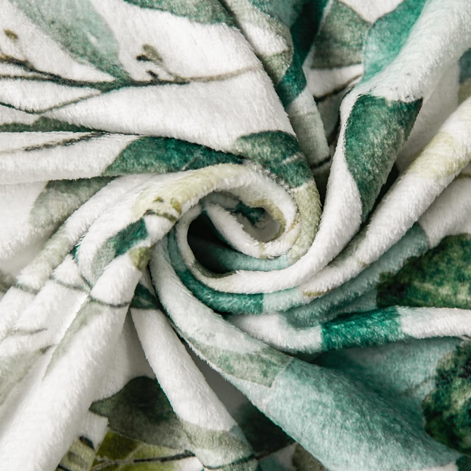 Botanical Leaves & Butterfly Throw Blanket - Image 5