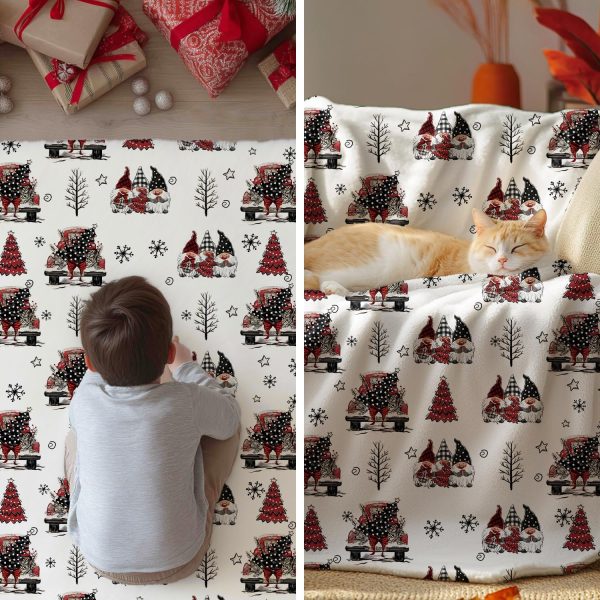 Christmas Holiday Cabin Throw Blanket - Image 5