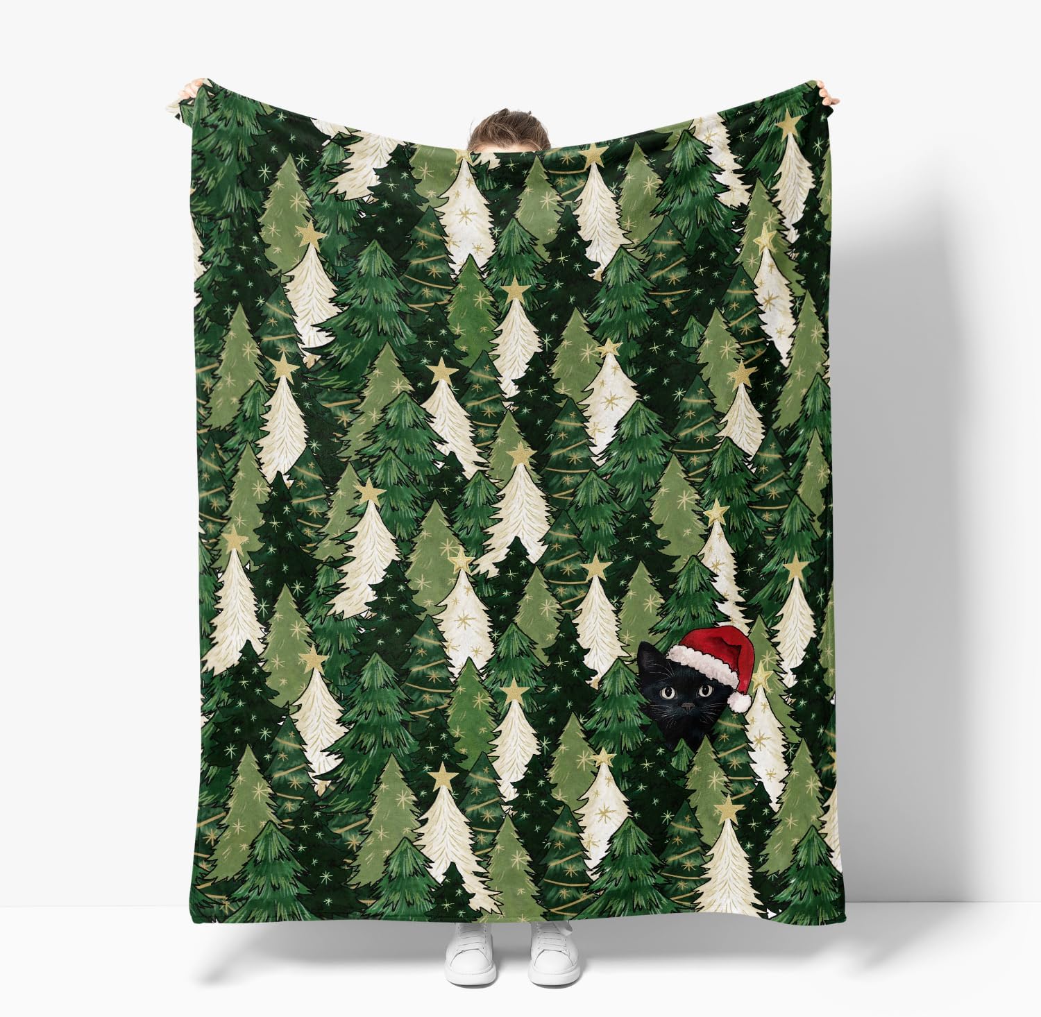 Christmas Pine Forest Throw Blanket - Image 5
